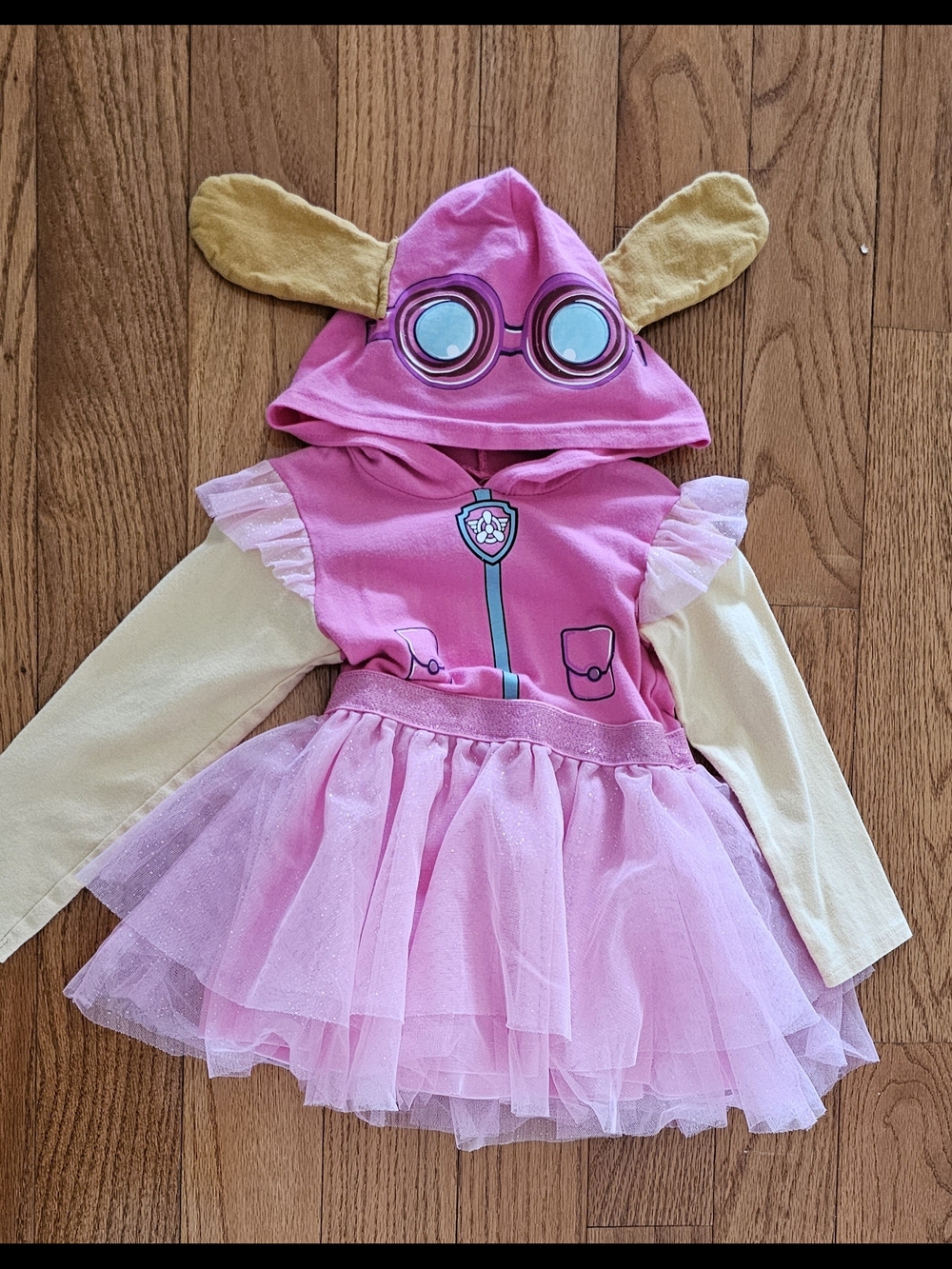 Skye Paw Patrol Tutu Hooded Toddler Girls Costume Dress 24M